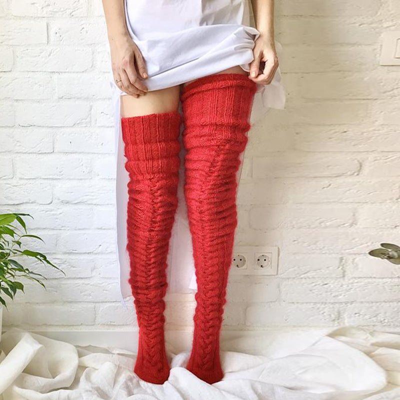 Knitted Mohair Long Stockings/Socks
