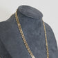 Gold Chain Geometric Inlay Necklace