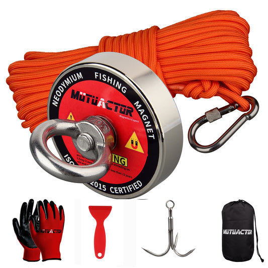 Fishing Magnet Kit with Grappling Hook & More