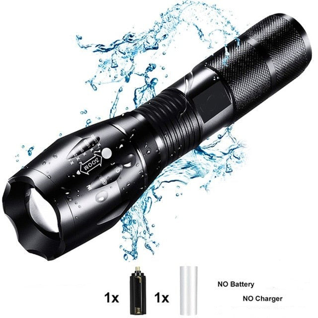 8000LM Powerful Waterproof LED Tactical Flashlight