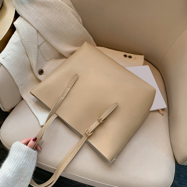 Big Tote Handbag for Women - Soft Leather