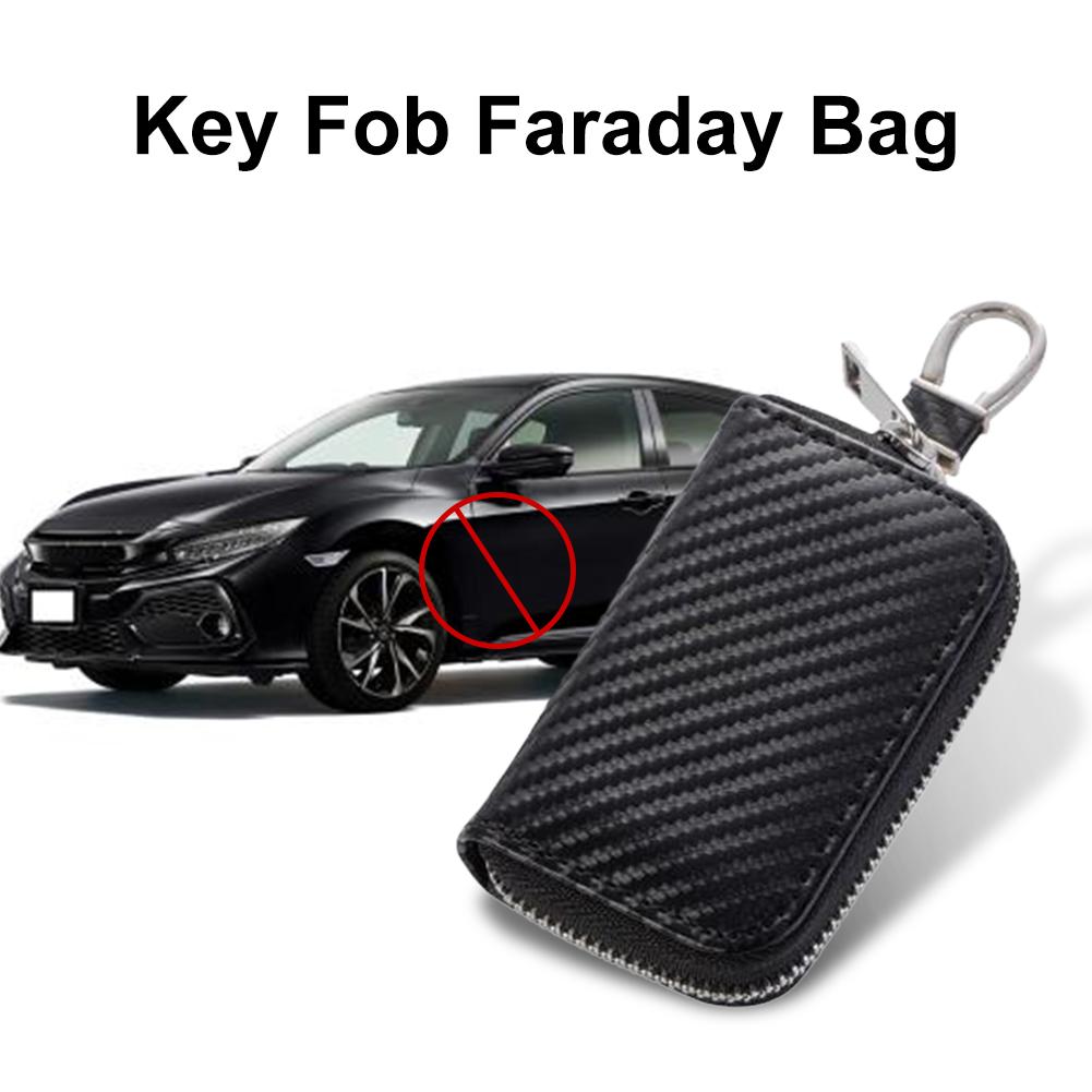 Premium Anti-Theft Key Fob Faraday Cage Protector Car RFID Signal Blocker