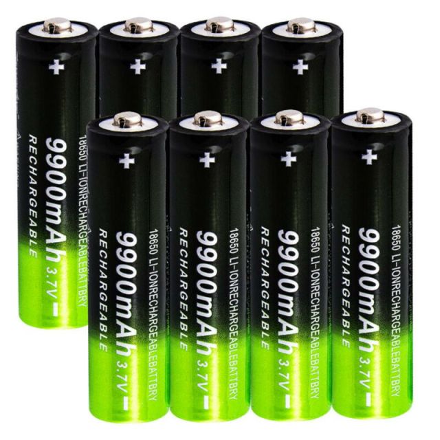 Rechargeable Batteries With USB Charger Option - GTF 3.7V 18650 9900mAh