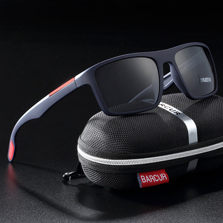 Polarized Sunglasses for Men / TR90 Square Frame / Ultralight Vintage / UV400 Protection